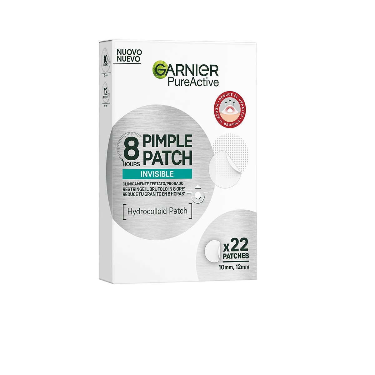 Pure Active parche invisible anti-granitos 22 u
