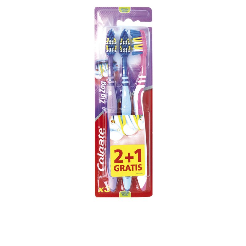 Zig Zag cepillo dientes medium 3 u