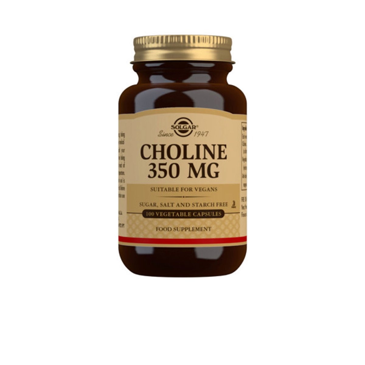 Colina 350 Mg 100 Capsula Vegetales