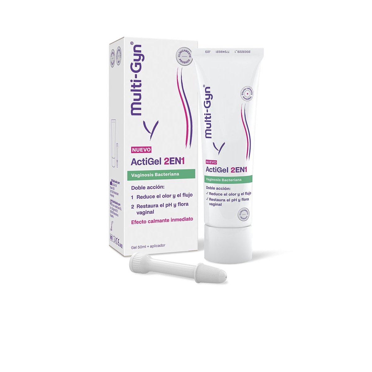 Multi-Gyn Actigel 2 en 1 previene vaginosis bacteriana 50 ml