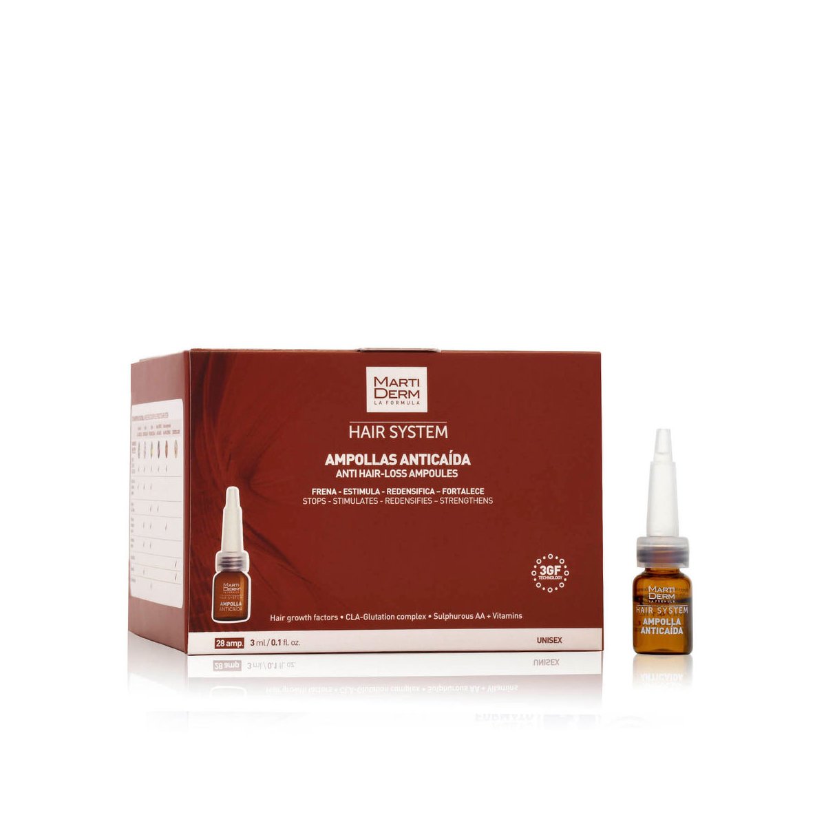 Hair System ampollas anticaída 28 x 3 ml
