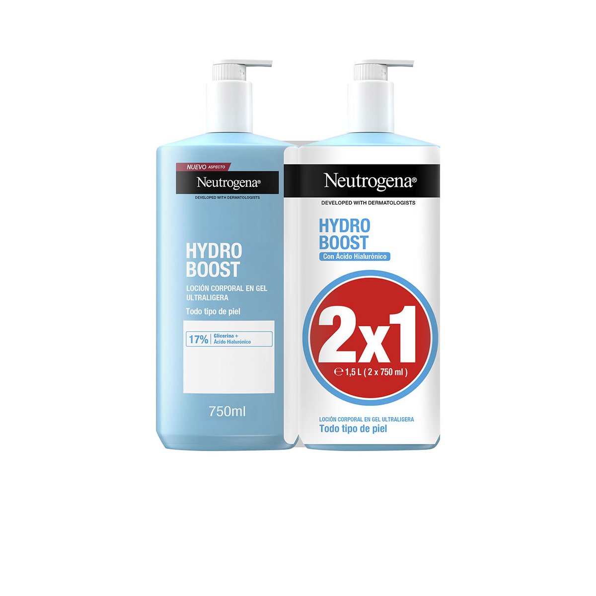 Hydro Boost loción corporal en gel pack 2 x 750 ml