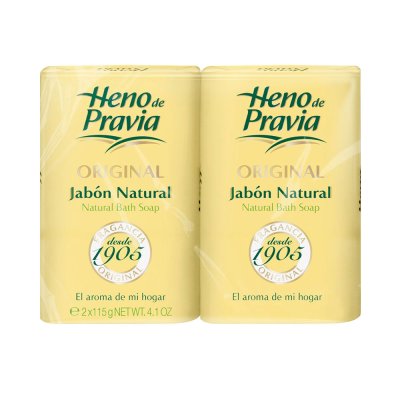 Heno de Pravia Original jabón natural pack 2 x 115 gr