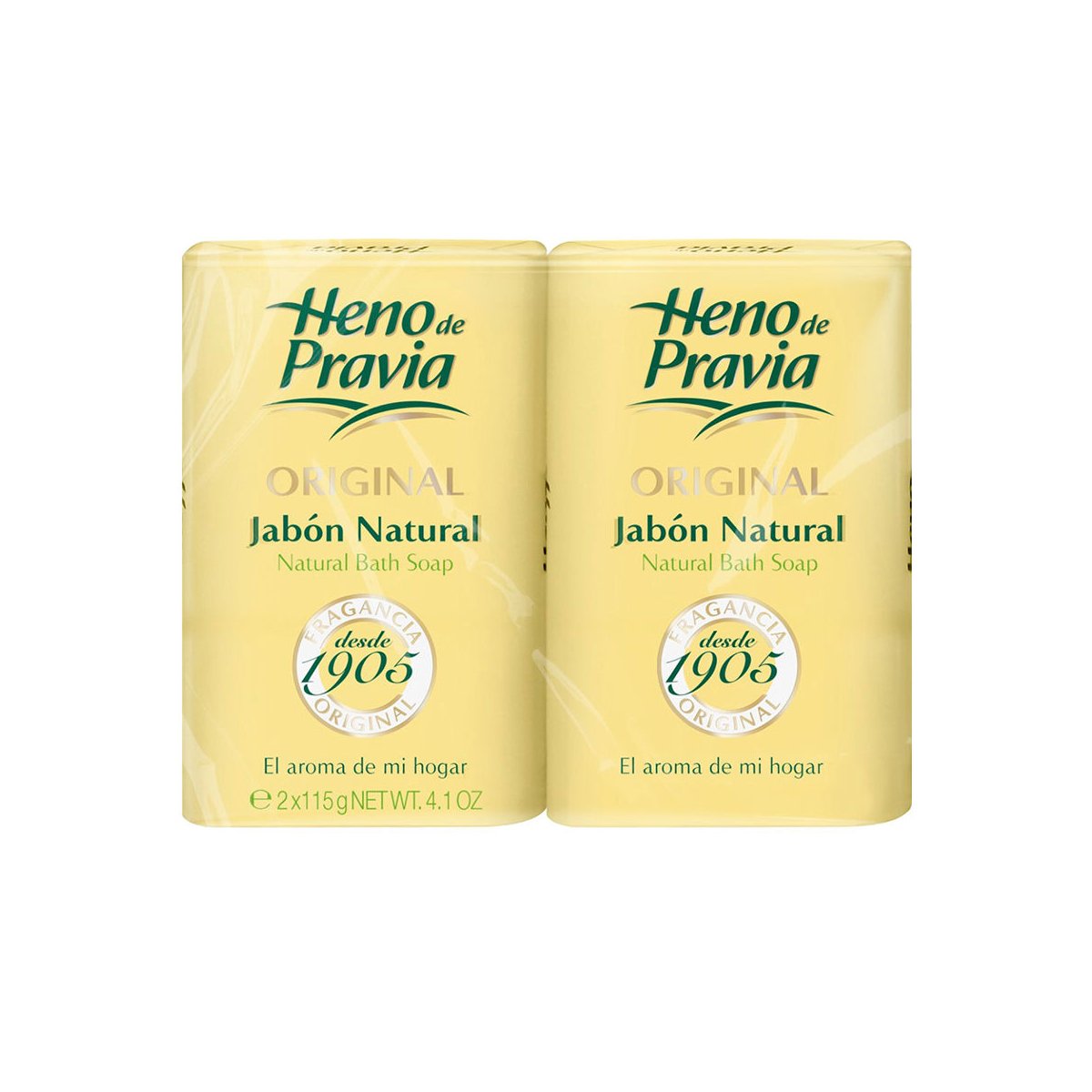 Heno de Pravia Original jabón natural pack 2 x 115 gr