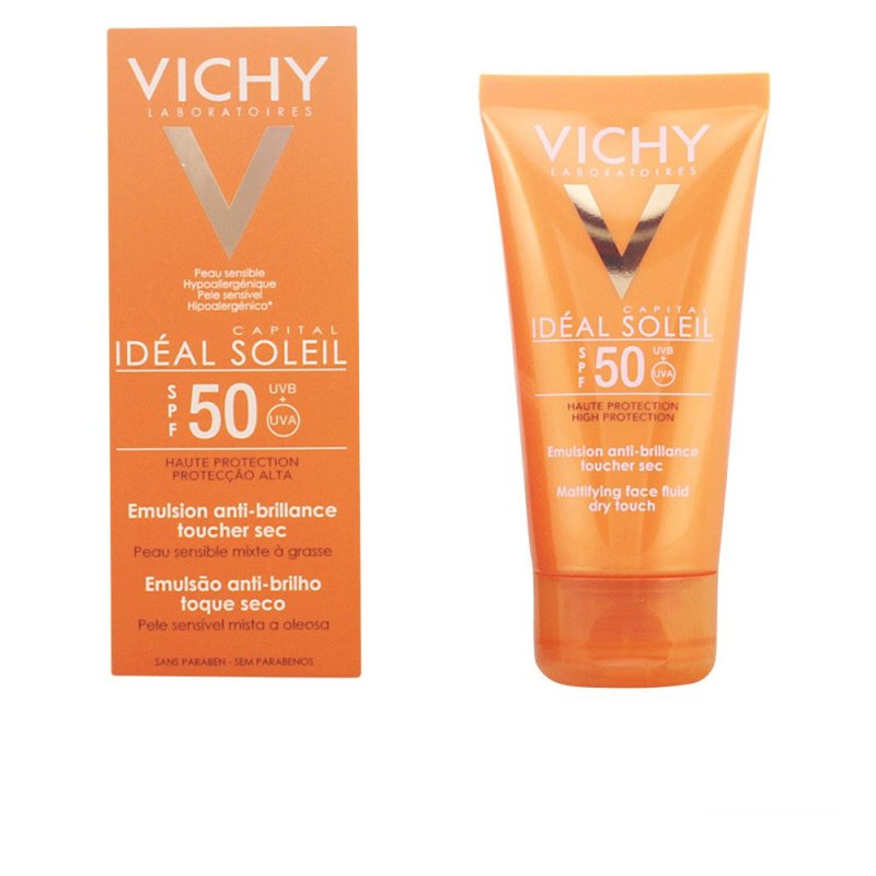 Capital Soleil cream rostro tacto seco alta protección piel mixta a grasa Spf50+ 50 ml