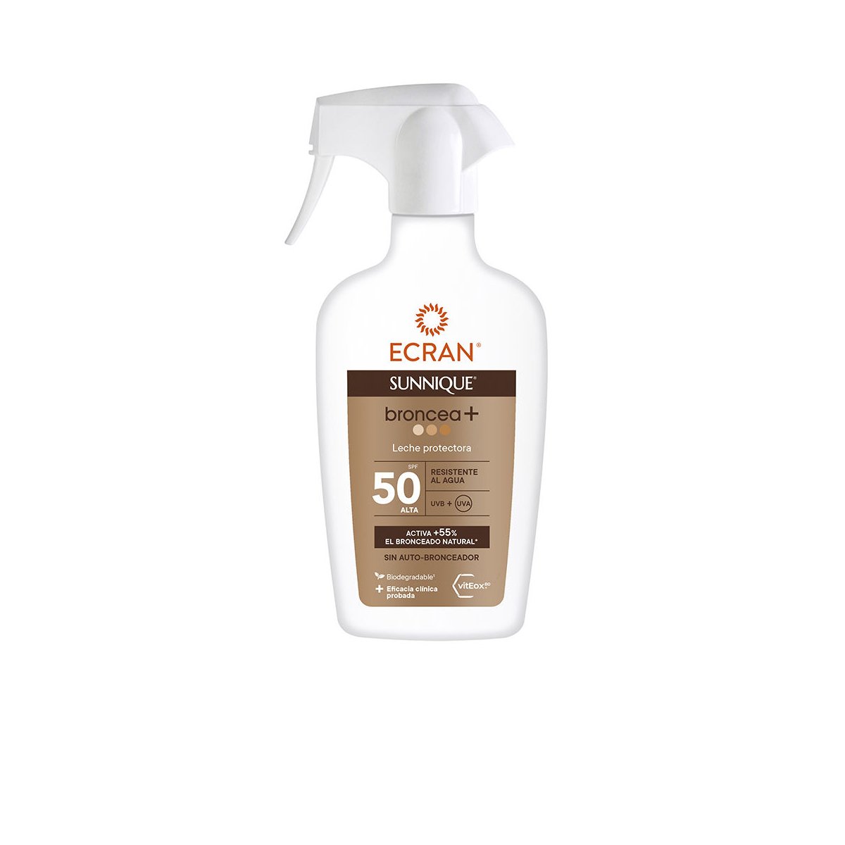 Ecran Sunnique broncea+ pistola Spf50 270 ml
