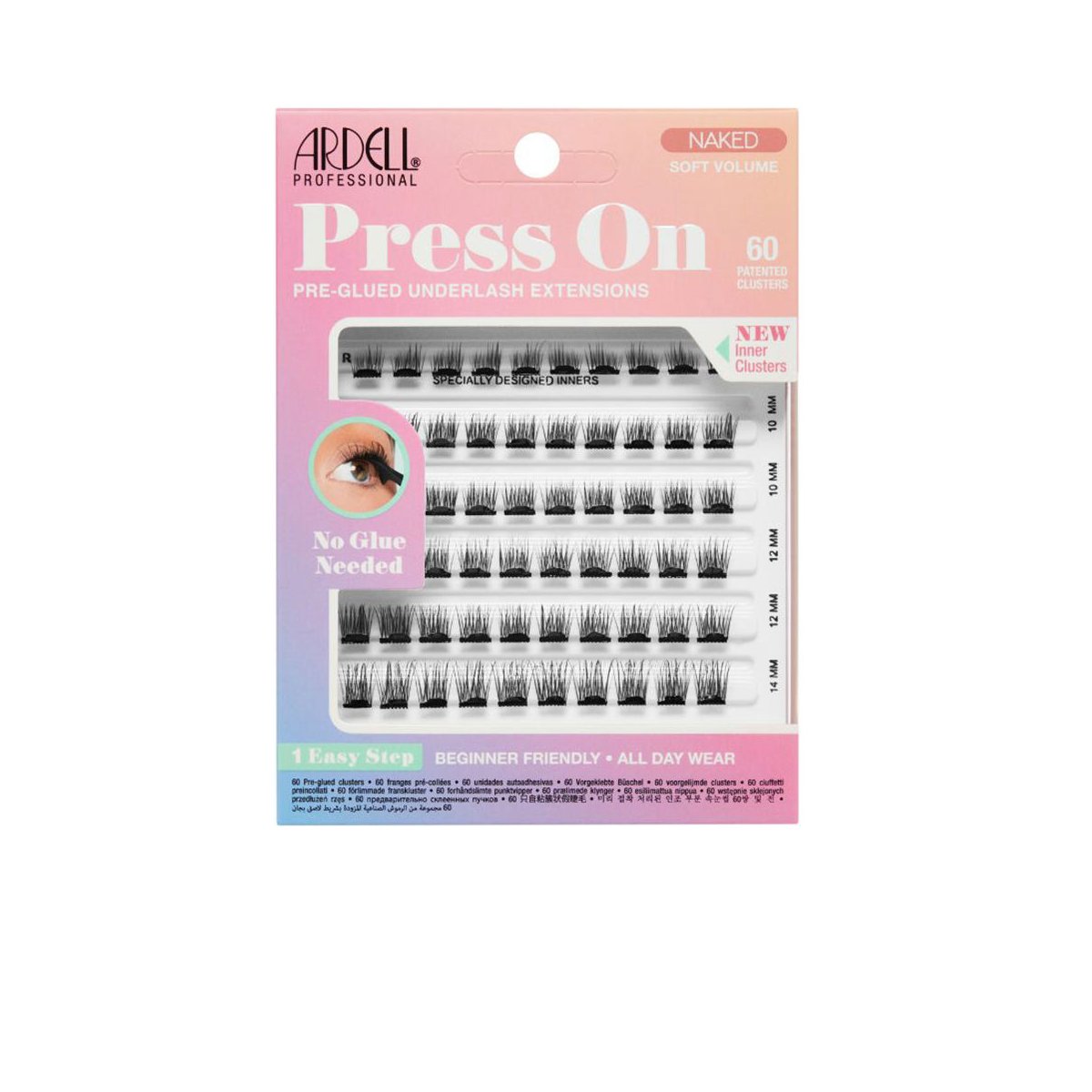 Ardell Press On pre-glued underlash extensions naked soft volume