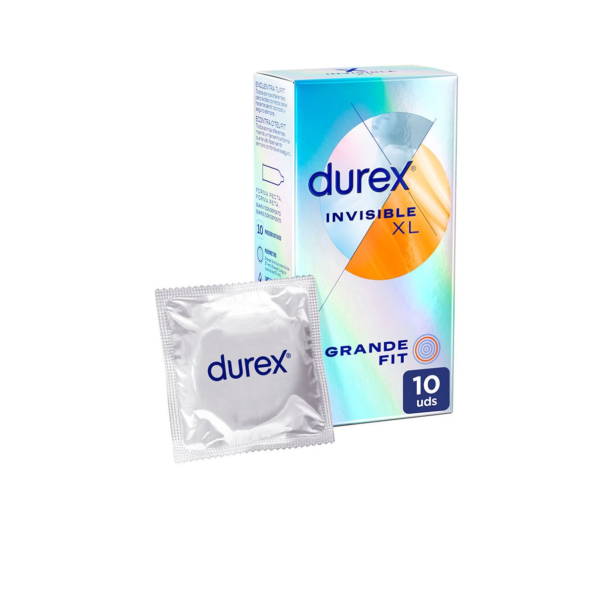 Invisible XL ultra fino preservativos 10 u