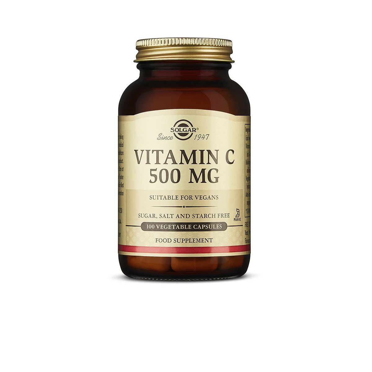 Vitamina C 500 mg cápsulas vegetales 100 u