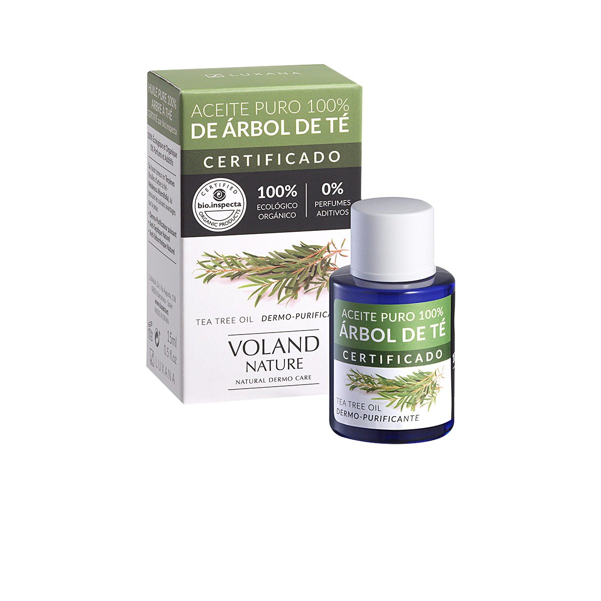 Bio-Inspecta aceite 100% árbol de te orgánico 15 ml