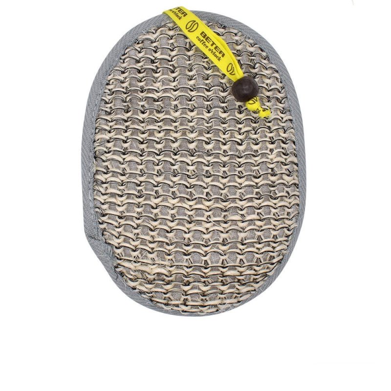 Esponja de baño sisal y algodón con brida 1 pz