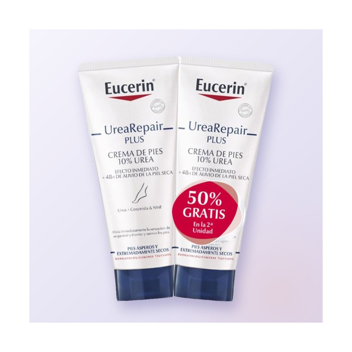 Urearepair Plus Crema Pies 10% Urea Lote 2 x 100 ml