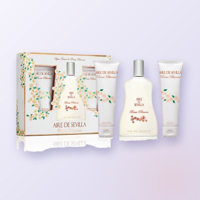 Aire de Sevilla Rosas Blancas Estuche 3 pz
