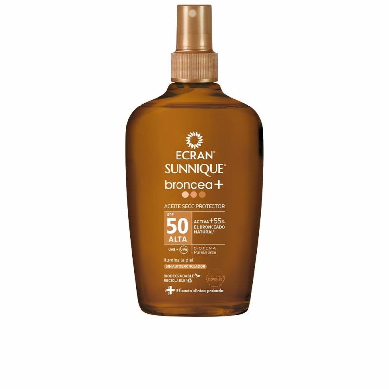 Ecran Sunnique Broncea+ aceite vapo Spf50 200 ml