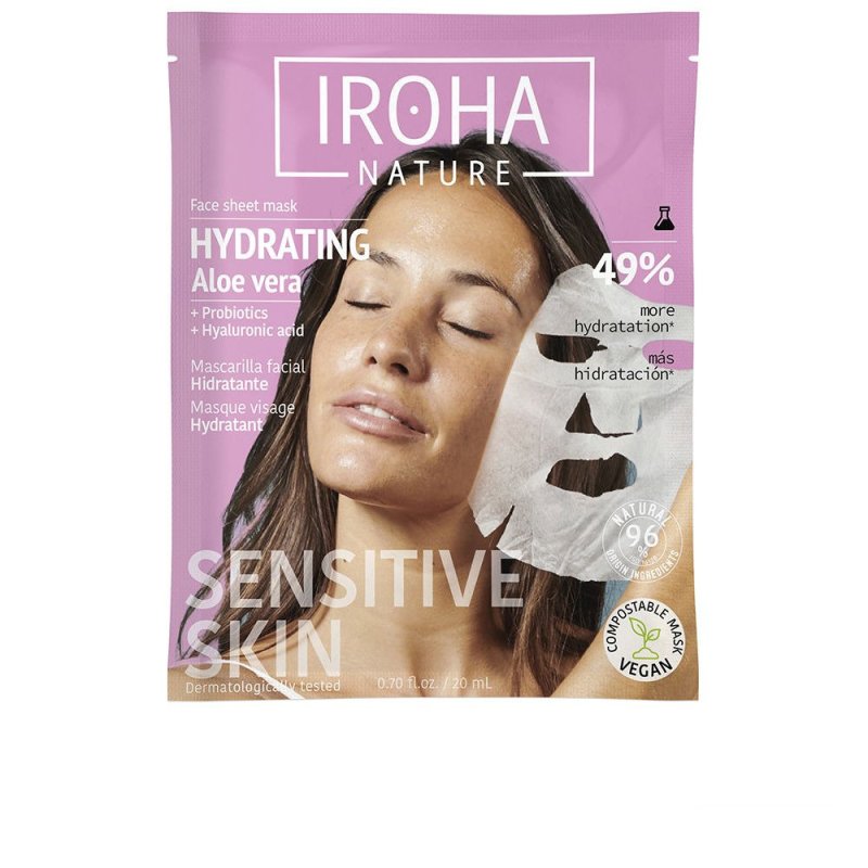 Tissue Mask moisturizing aloe + green tea + ginseng + Ha 1 u