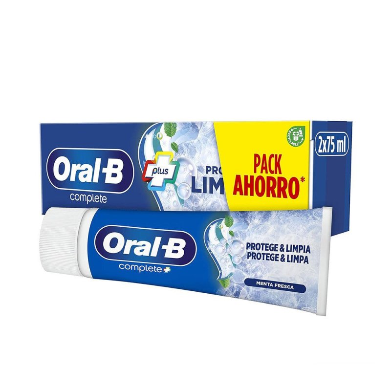 Complete Plus dentífrico protege & limpia pack 2 x 75 ml
