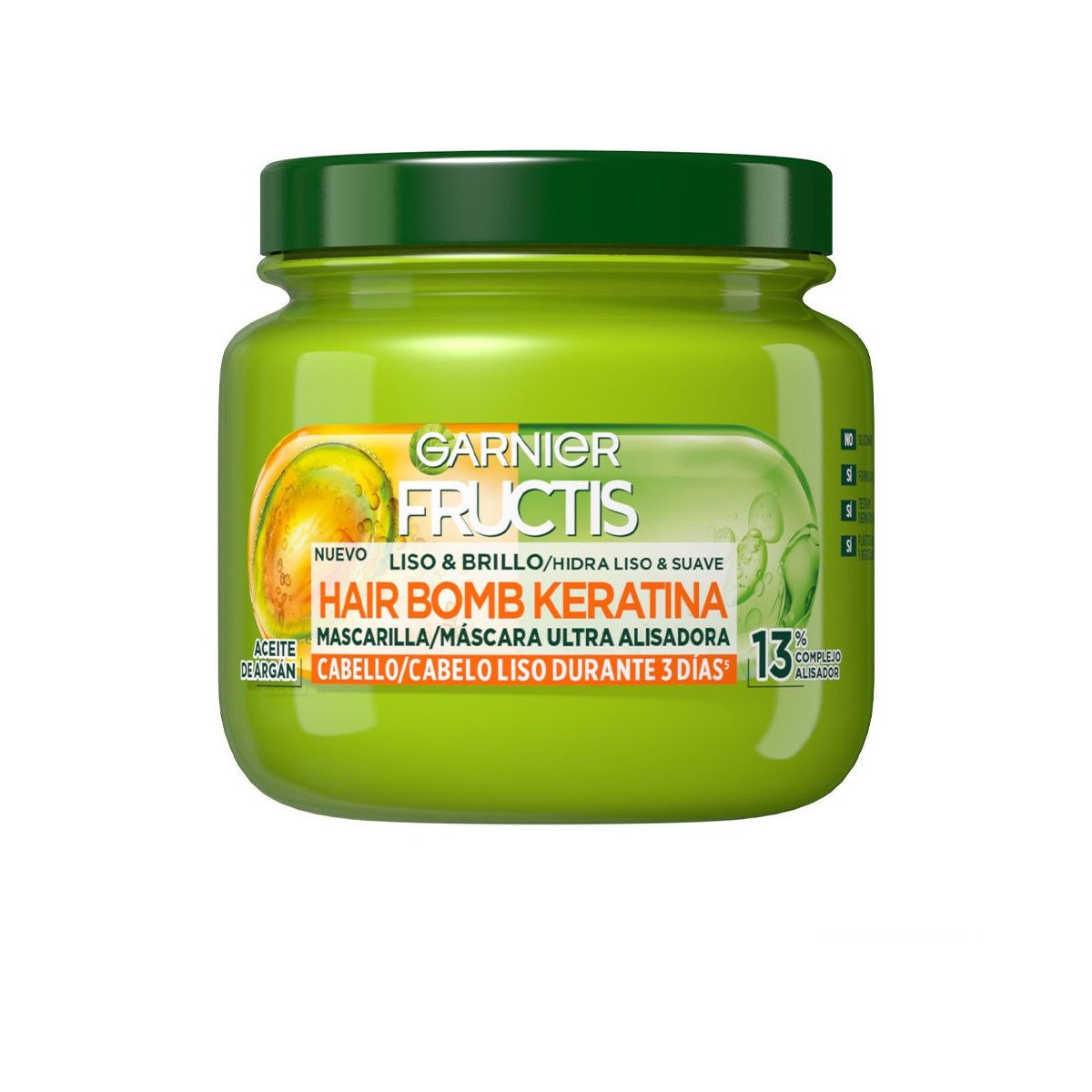 Fructis Hidra Liso 72H mascarilla 300 ml