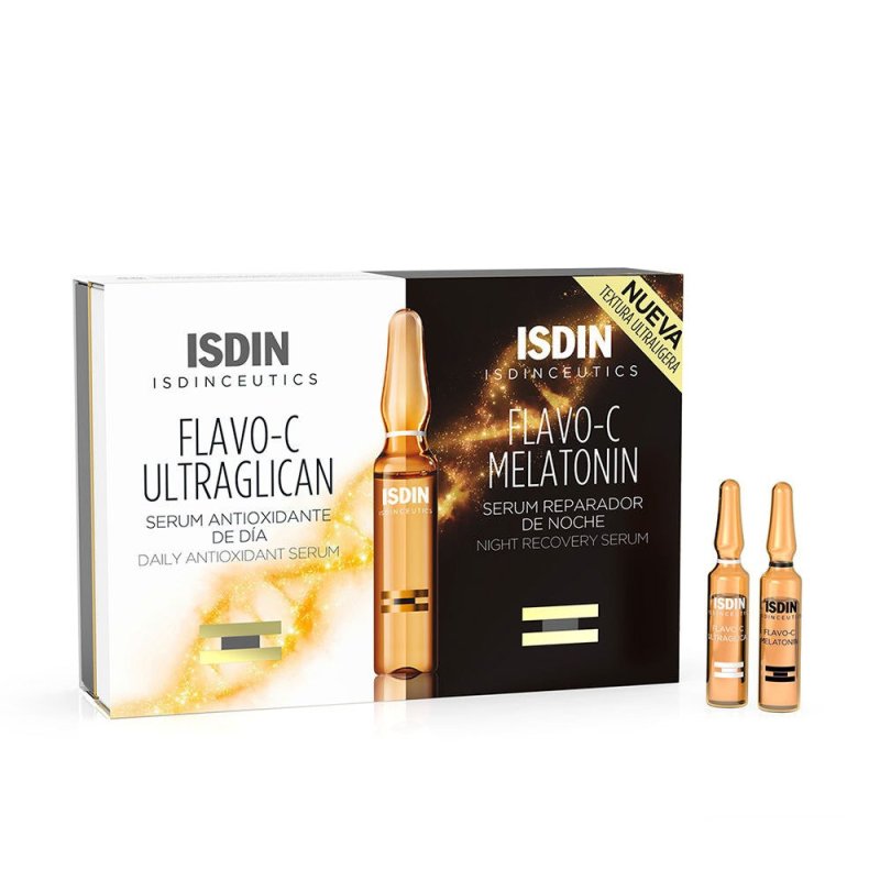 Isdinceutics Flavo-C Melatonin + Ultraglican 10 + 10 ampollas