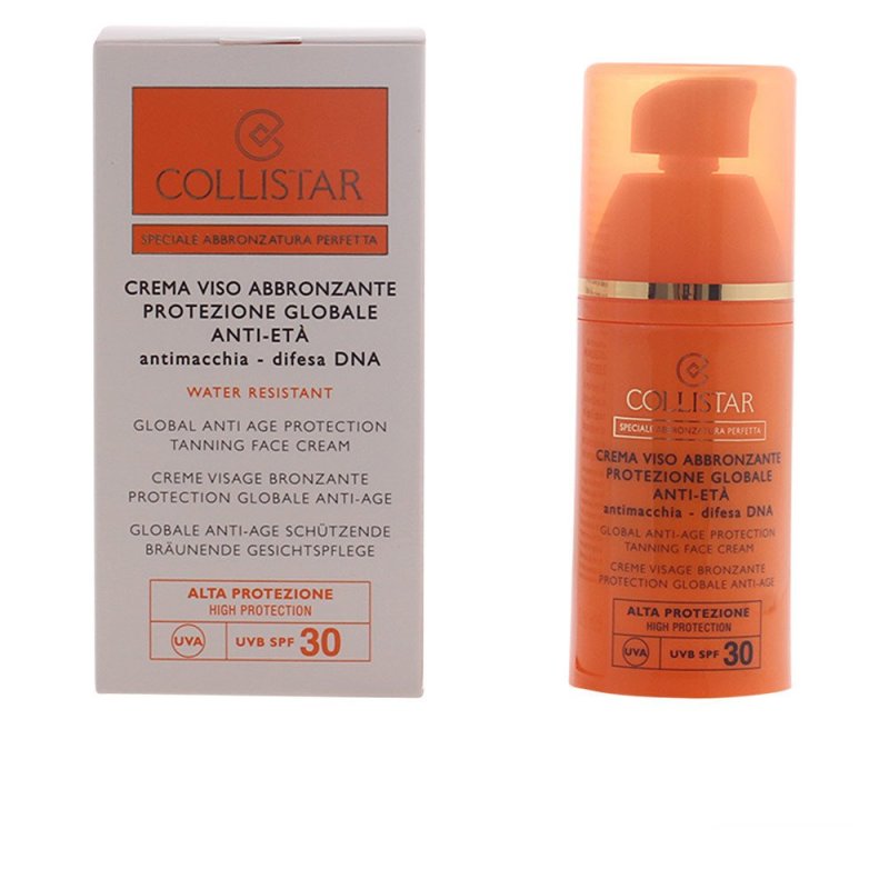 Crema Rostro bronceadora protección global antiedad Spf30 50 ml