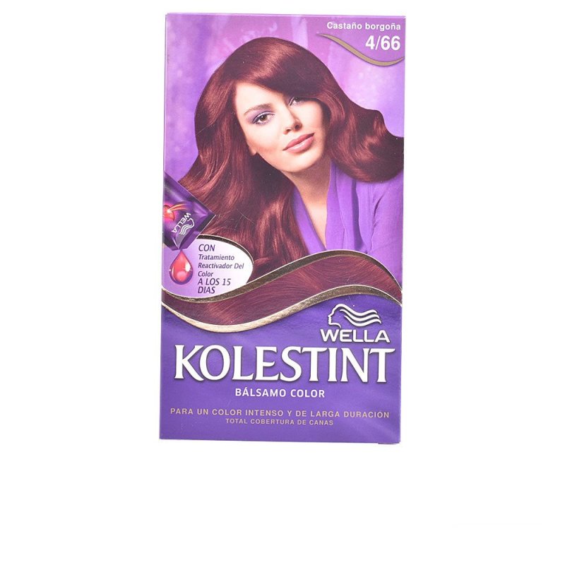Kolestint tinte bálsamo color 4,66 castaño borgoña 1 u