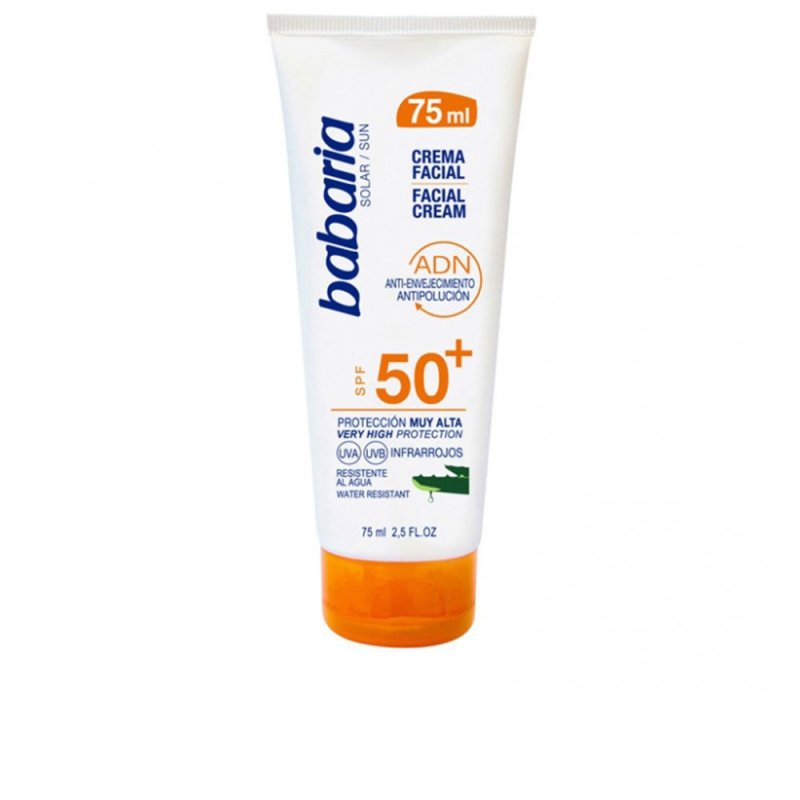 Solar Adn crema solar facial aloe vera Spf50+ 75 ml