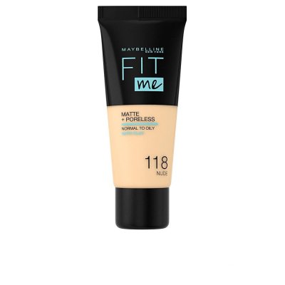 Fit Me Matte+poreless foundation 118-nude