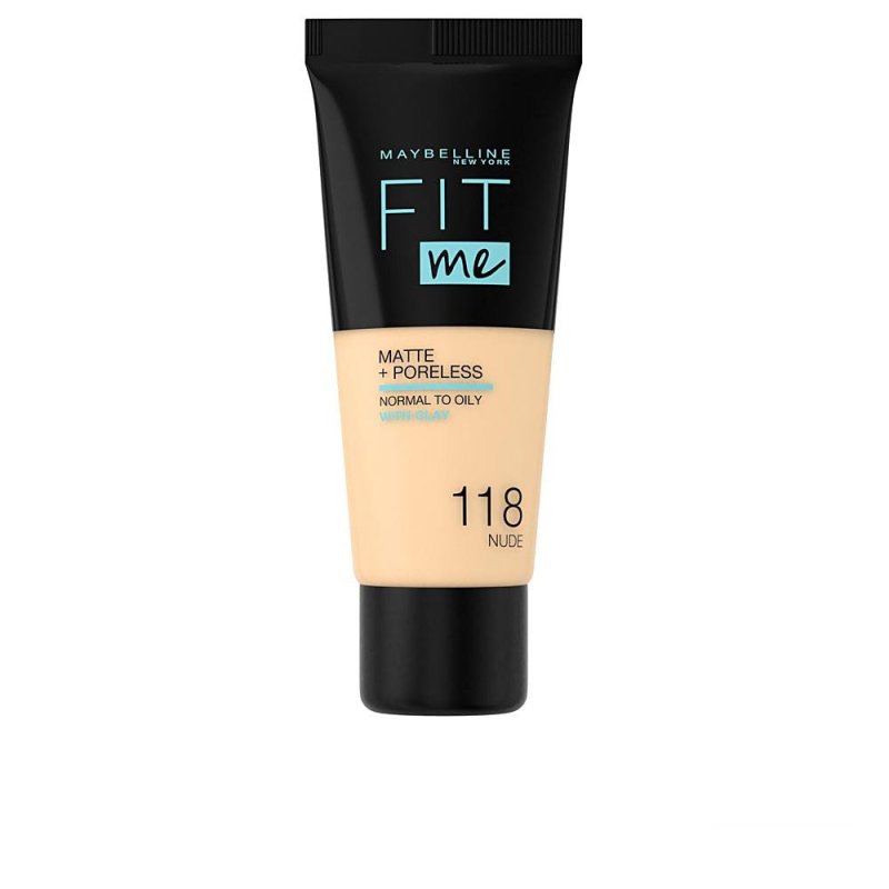 Fit Me Matte+poreless foundation 118-nude