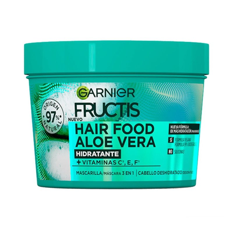 Fructis Hair Food Aloe Vera mascarilla hidratante 390 ml