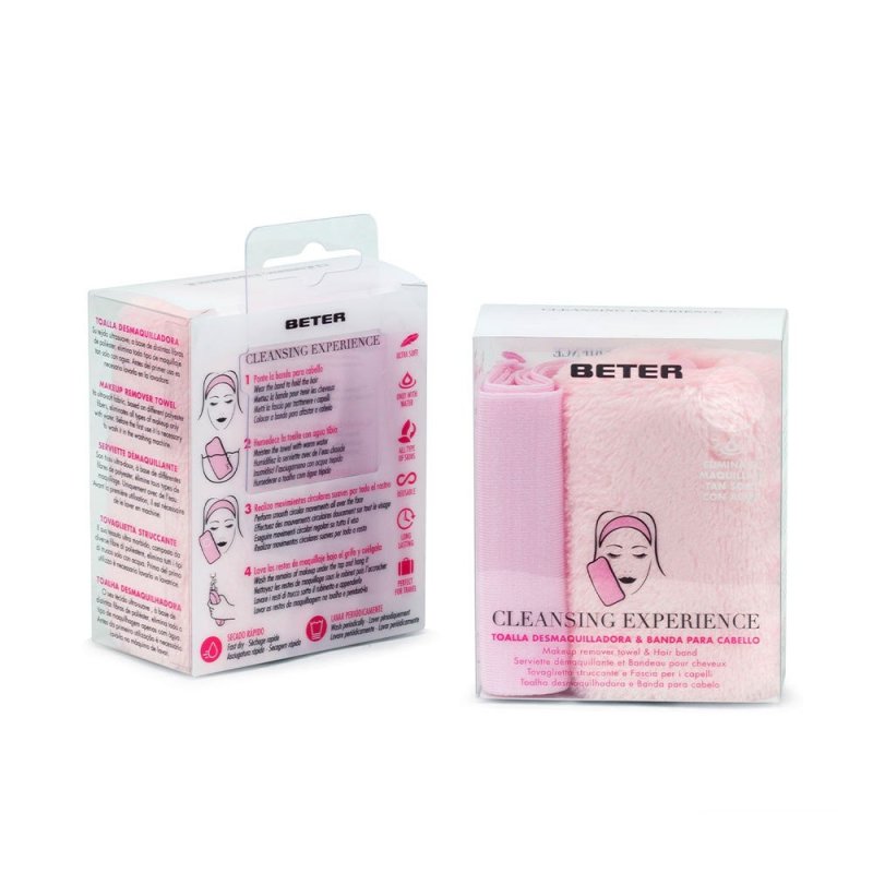 Cleansing Experience toalla desmaquilladora + banda cabello 2 u