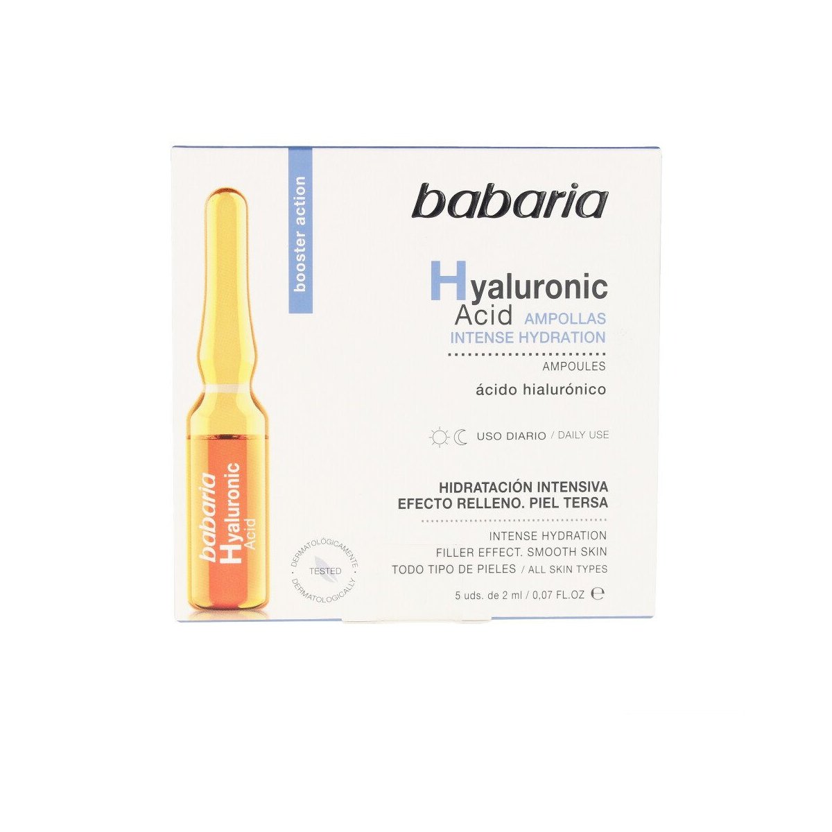 Ácido Hialurónico ampollas hidratación intensa 5 x 2 ml