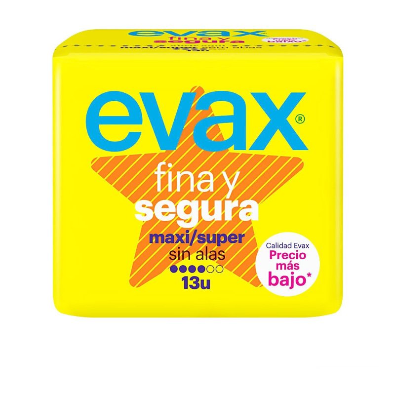 Evax Fina&segura compresas maxi 13 u
