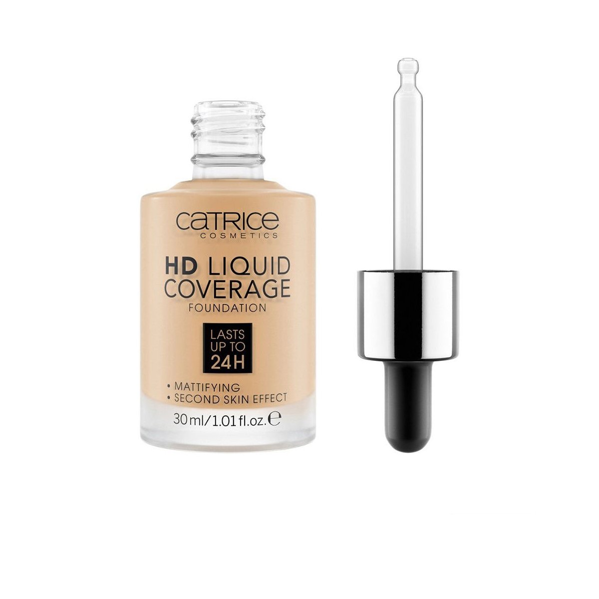 Base de Base de Cobertura Líquida HD dura hasta 24h 040-beige cálido 30 ml