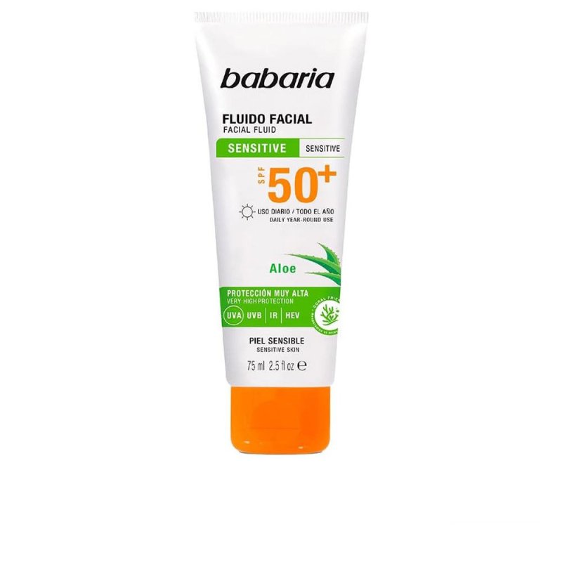 Fluido Facial aloe vera piel sensible Spf50+ 75 ml