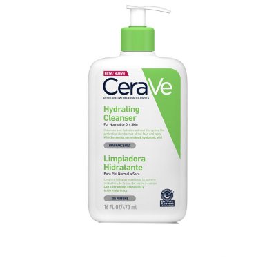 Limpiador Hidratante para piel normal y seca con tres ceramidas y ácido hialurónico