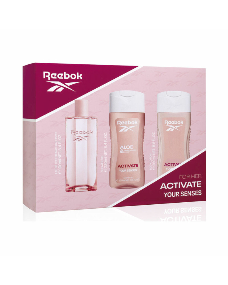 Set de Perfume Mujer Reebok ACTIVATE YOUR SENSES 3 Piezas