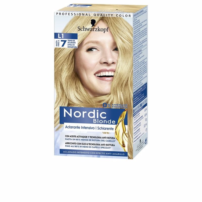 Nordic Blonde L1 aclarante intensivo 0% amoniaco 5 u