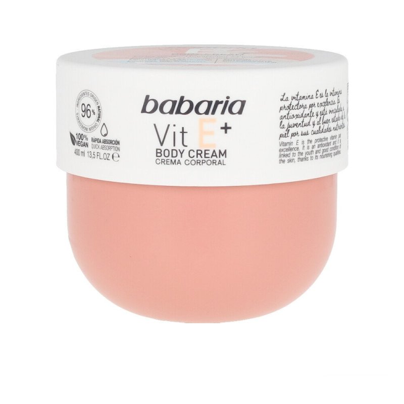 Vitamin E+ body cream 100% vegan 400 ml