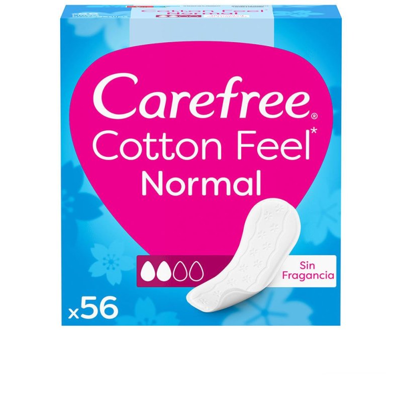 Carefree Cotton protector sin fragancia 56 u