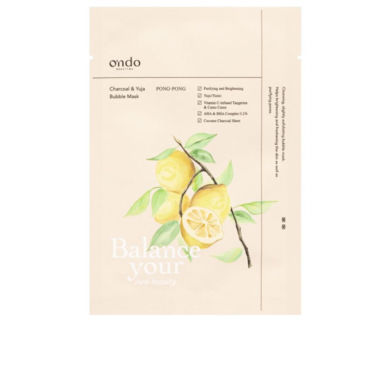 Charcoal & Yuja bubble mask 25 ml