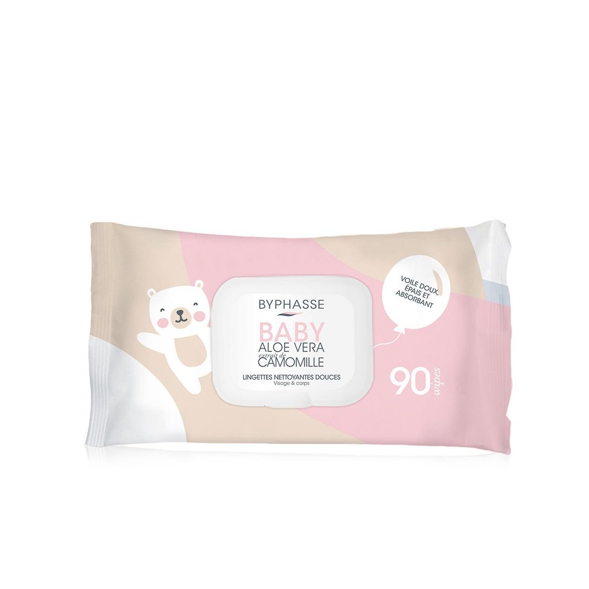 Toallitas Limpiadoras Bebé aloe vera y extracto de camomila 90 u