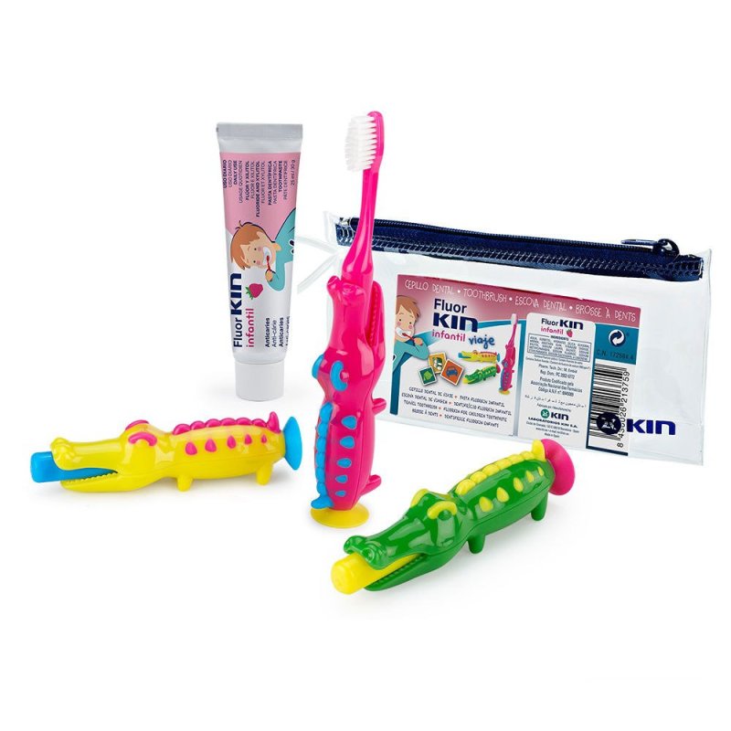Fluorkin Infantil Viaje Cocodrilo lote 3 pz