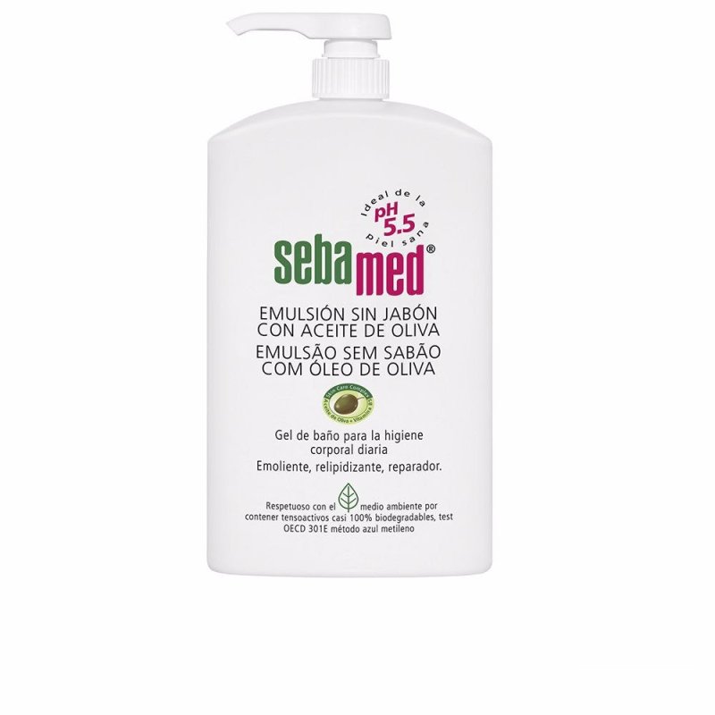 Emulsión sin Jabón gel de baño con aceite de oliva 1000 ml