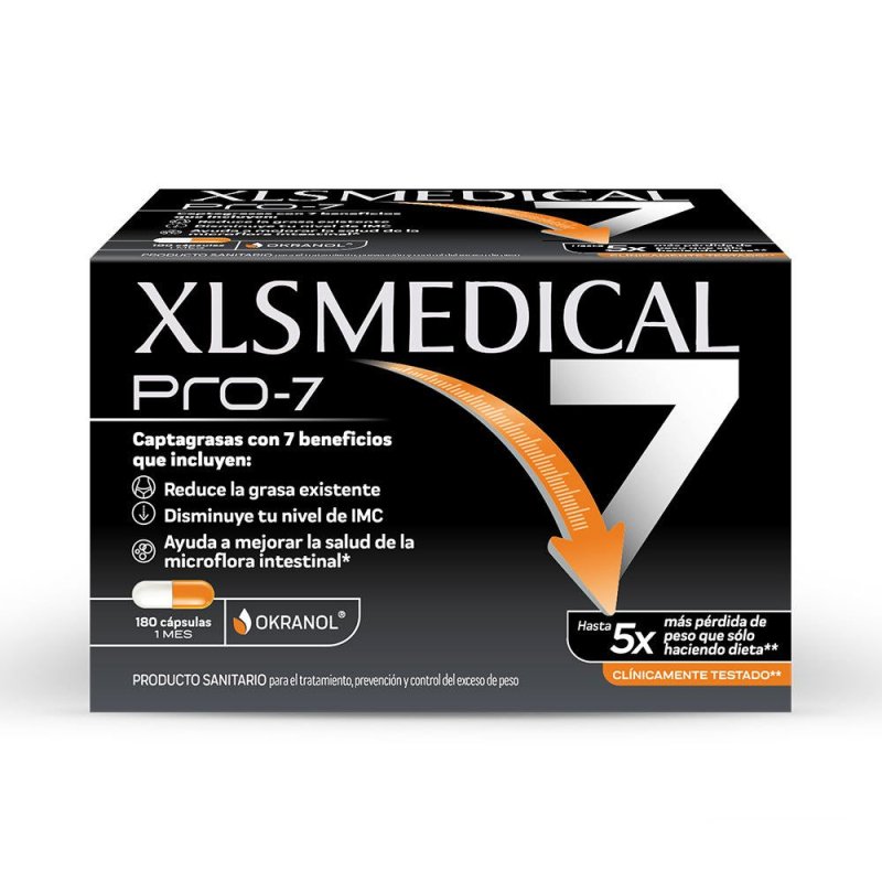 XLS Medical Pro-7 captagrasas 180 cápsulas