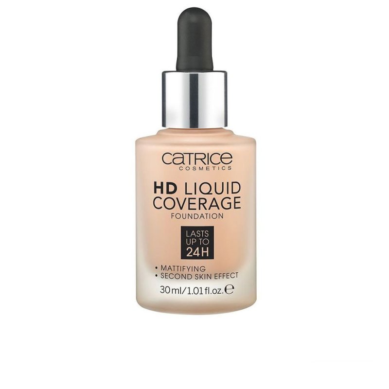 La Base de Cobertura Líquida HD dura hasta 24 horas 020-rose beige