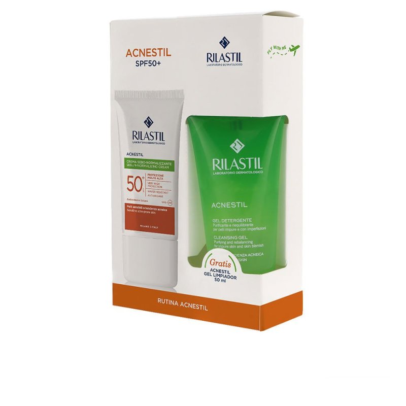 Sun System Acnestil Spf50+ lote 2 pz