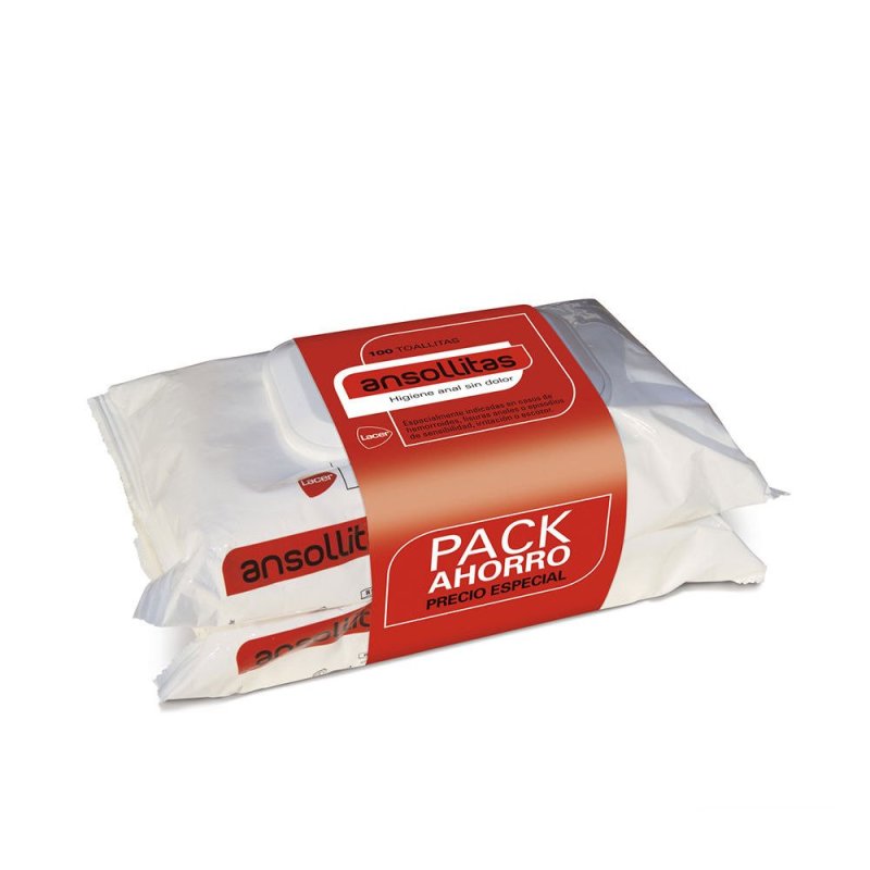 Ansollitas Toallitas Pack 2 x 50 uds