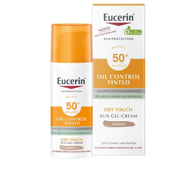 Sun Protection oil dry touch gel-crema color Spf50+ medium 50 ml