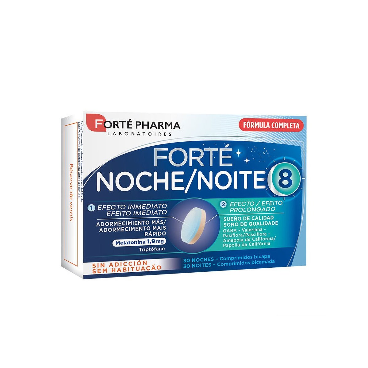 Forté Noche 8 adormecimiento más rápido comprimidos