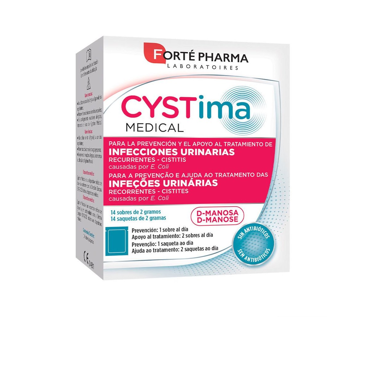 Cystima Medical infecciones urinarias sobres 14 u