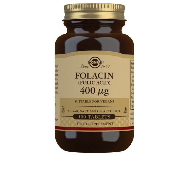 Folacin Ácido Fólico 400 µg 100 comprimidos
